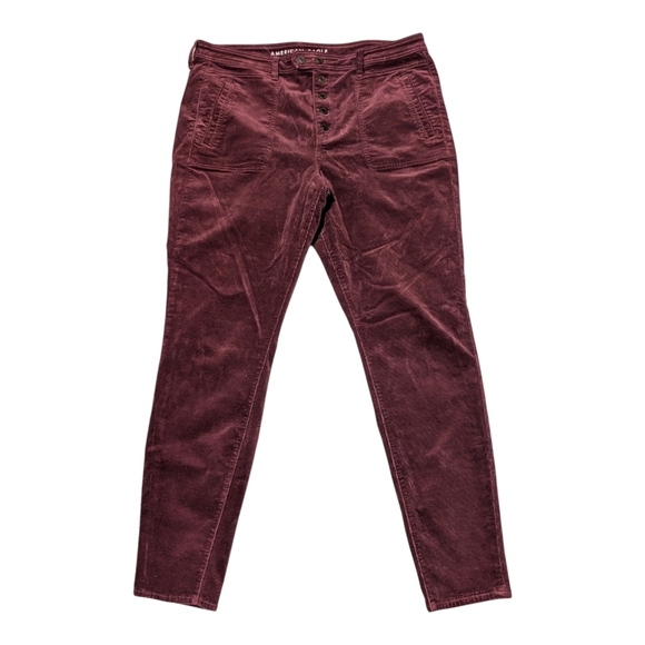 American Eagle Outfitters Pants - American Eagle SUPER STRETCH Hi-Rise Jeggings Skinny Corduroy Pants SZ 18 Long
